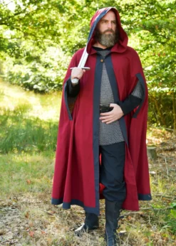 Zweifarbiger Mittelalter Umhang Theves, Unisex, verschiedene Farben